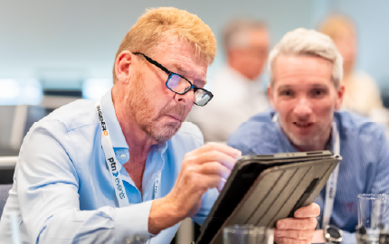 Offshore platform representing industrial operations and digital transformation